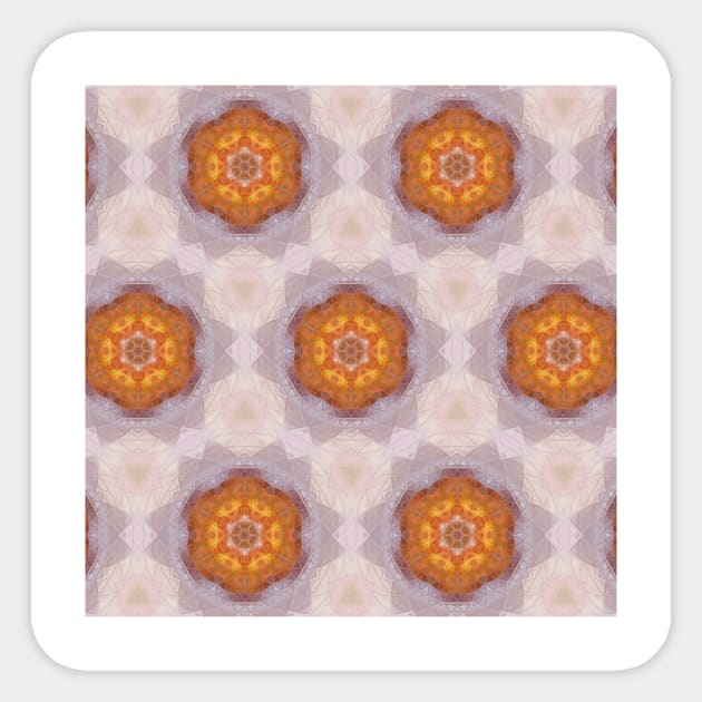 Country Mandala Southwest Orange Sticker by Moon Art